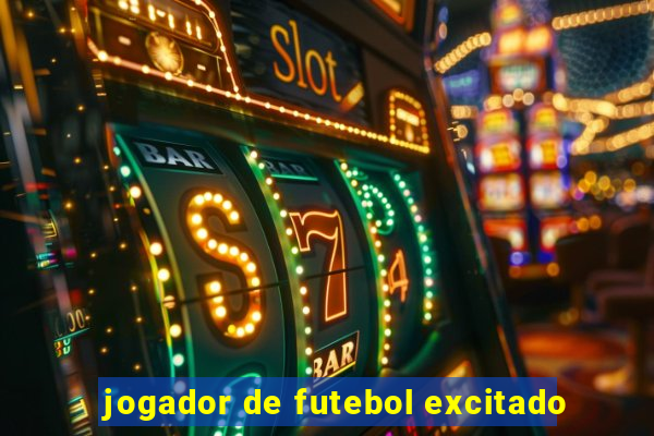 jogador de futebol excitado